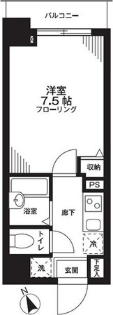 曙橋駅 徒歩8分 7階の物件間取画像